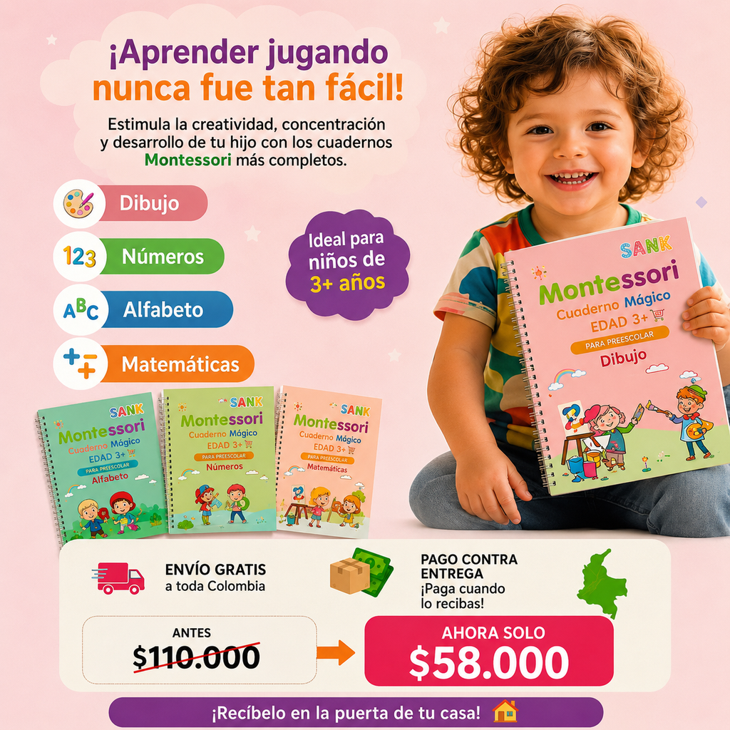 Kit Libros De Caligrafia Montessori