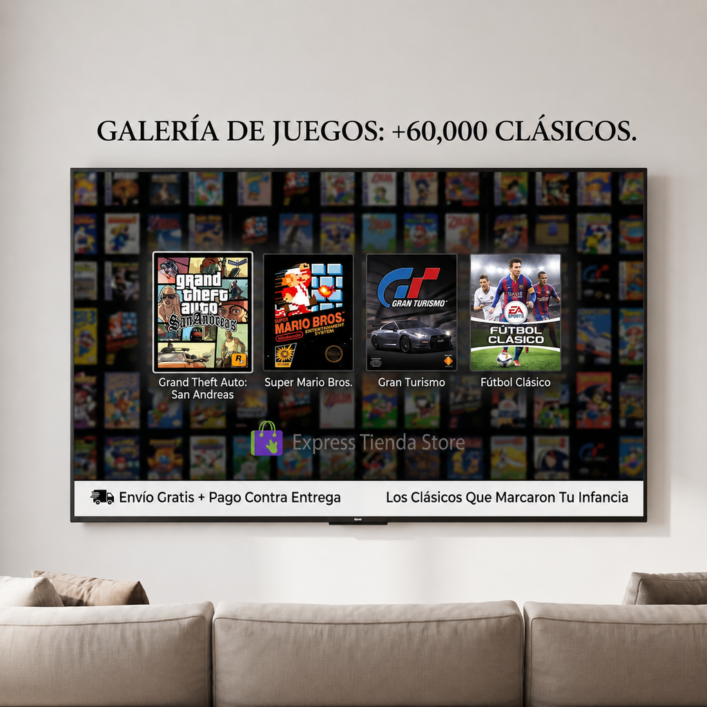 ¡Vuelve a vivir tu infancia con la Consola Retro de +60.000 Juegos! 🎮