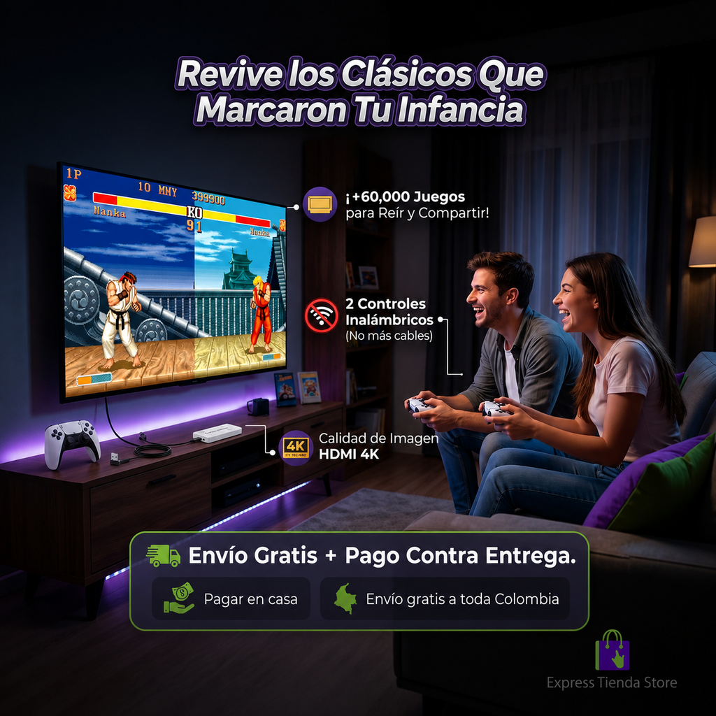 ¡Vuelve a vivir tu infancia con la Consola Retro de +60.000 Juegos! 🎮