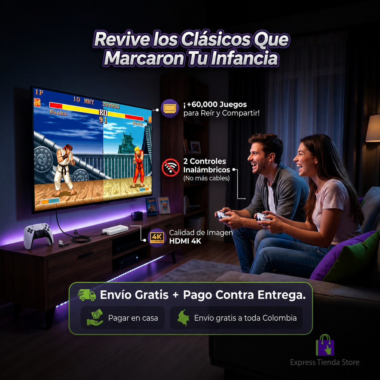 ¡Vuelve a vivir tu infancia con la Consola Retro de +60.000 Juegos! 🎮