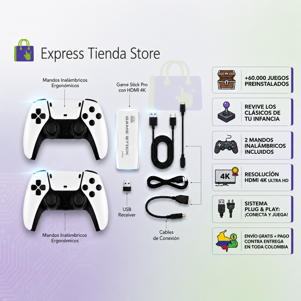 ¡Vuelve a vivir tu infancia con la Consola Retro de +60.000 Juegos! 🎮