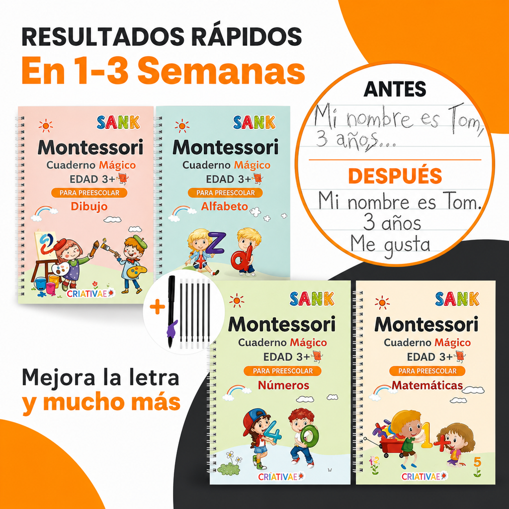 Kit Libros De Caligrafia Montessori